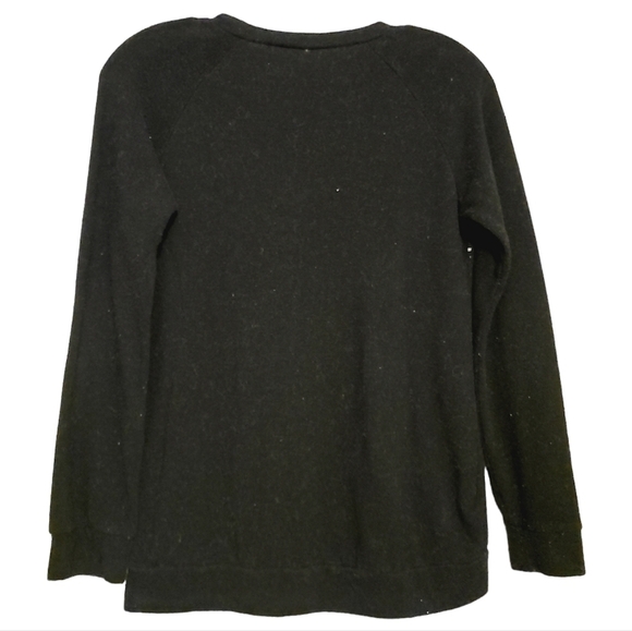 Disney | Girl's Black Polka Dot and Glitter Minnie Mouse Sweatshirt (Size XL) - Picture 12 of 12